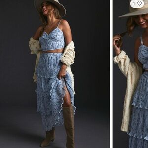 Blue Floral Maxi Dress